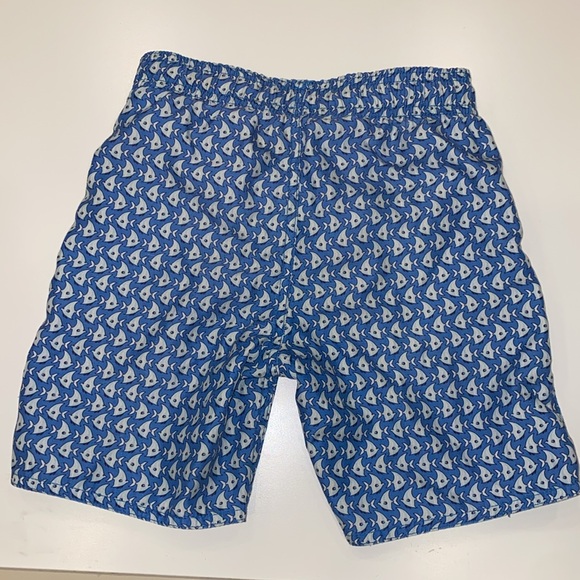 Class Club Swim Trunks. Blue Fish Pattern. SIZE 4/5. - Picture 2 of 4